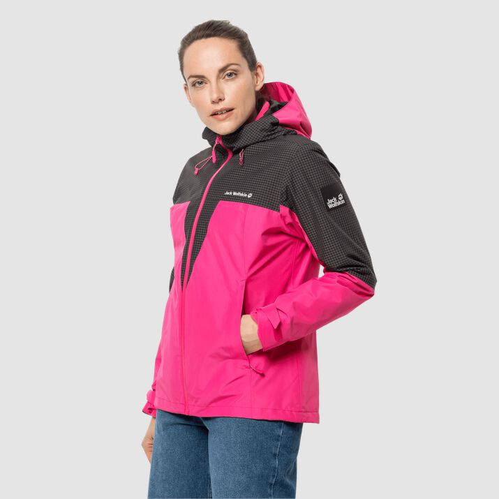 Jack Wolfskin Womens Dna Rhapsody 3in1 Jacket Pink 215709WUF